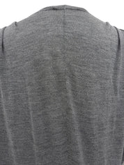 Dolman sleeve knit top in grey