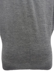 灰色蝙蝠袖针织上衣