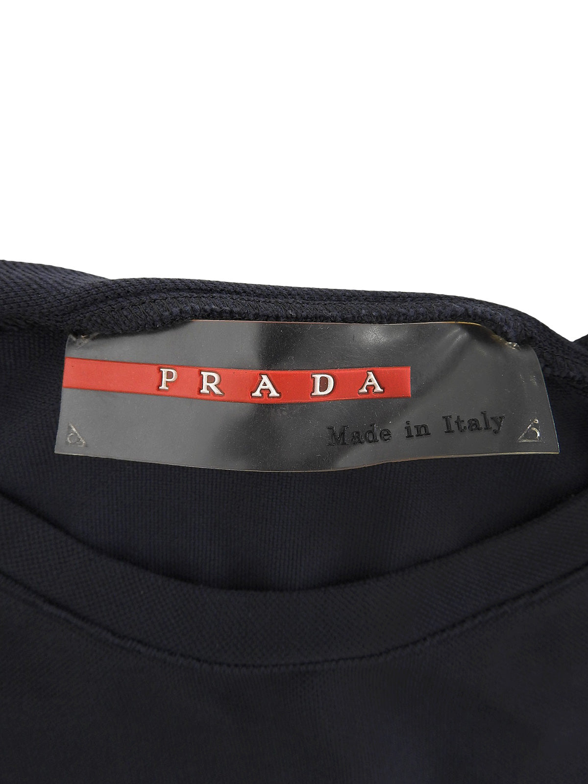 Navy Logo Plate Short Sleeve Top