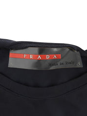 Navy Logo Plate Short Sleeve Top
