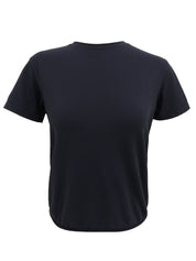 Navy Logo Plate Short Sleeve Top