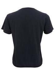 Navy Logo Plate Short Sleeve Top