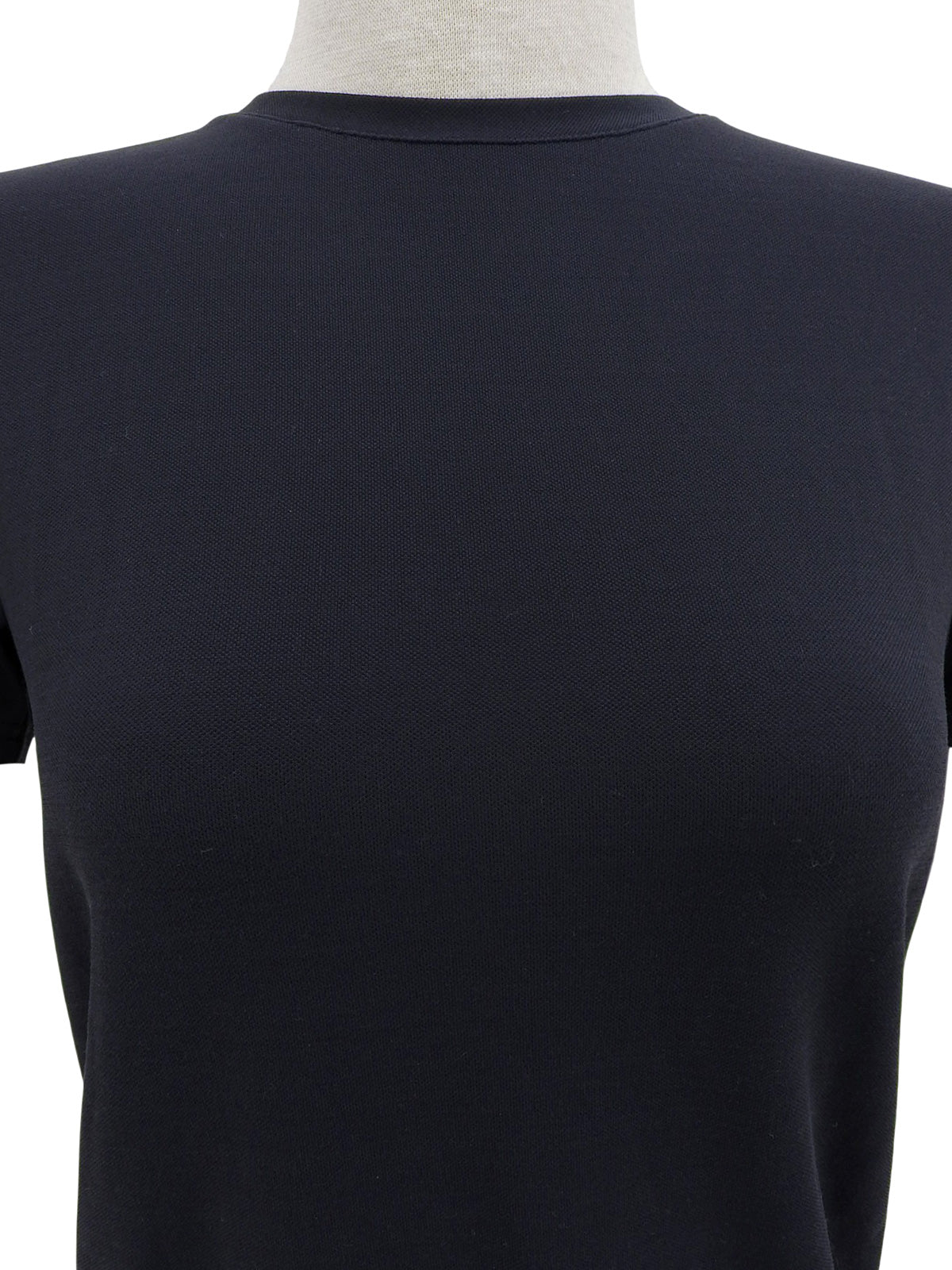 Navy Logo Plate Short Sleeve Top