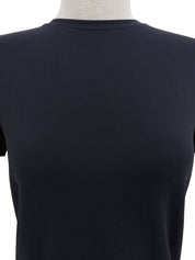 Navy Logo Plate Short Sleeve Top