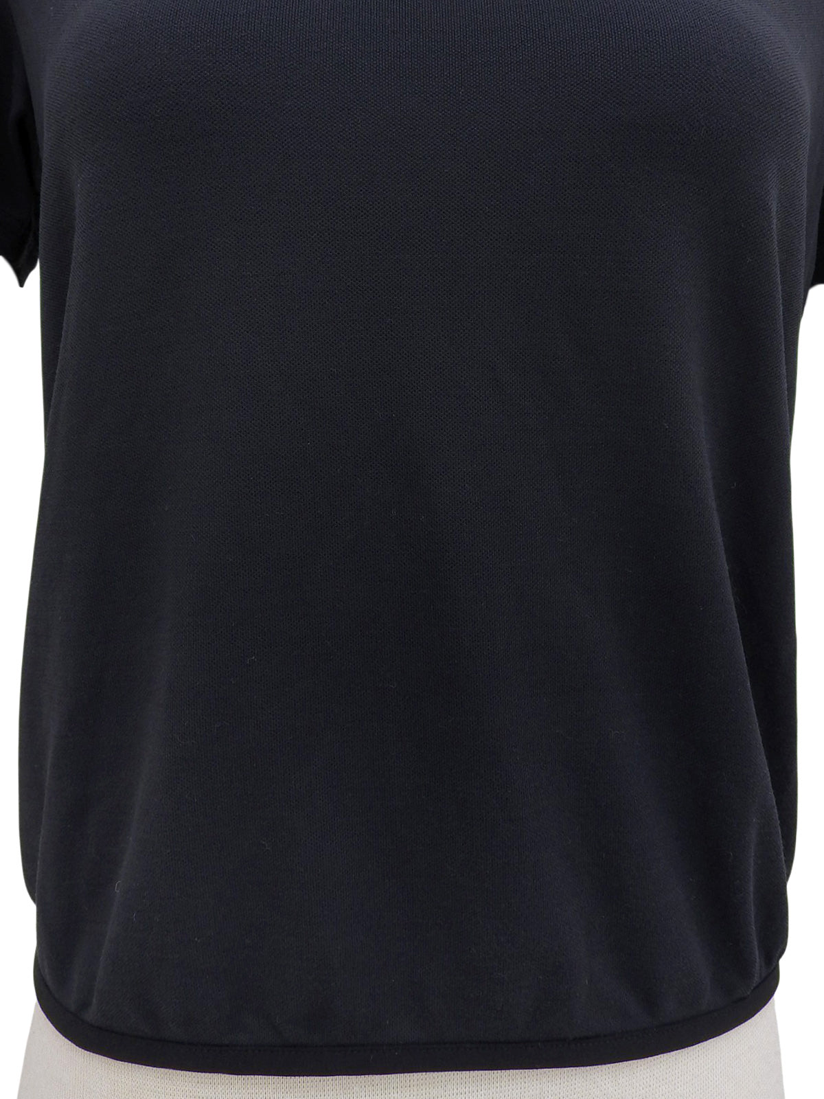 Navy Logo Plate Short Sleeve Top