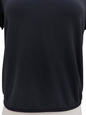 Navy Logo Plate Short Sleeve Top