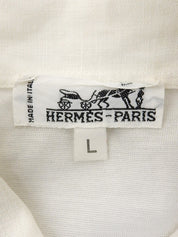 Attelage En Arbaleteパターンポロシャツ　ホワイト/マルチ