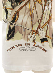 Attelage En Arbaleteパターンポロシャツ　ホワイト/マルチ