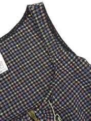 2001年製 チェックパターンCCマークジップアップワンピース ブラック/マルチ