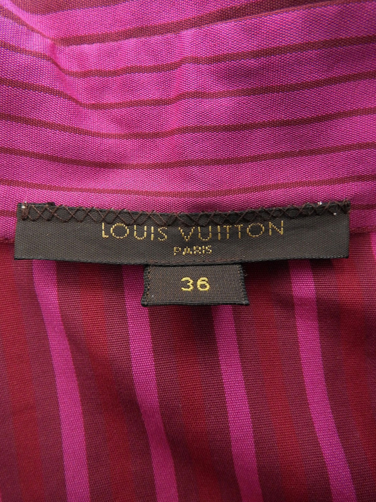 Striped pattern long sleeve shirt in pink