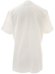 Cotton Logo Print Short Sleeve Top #L White