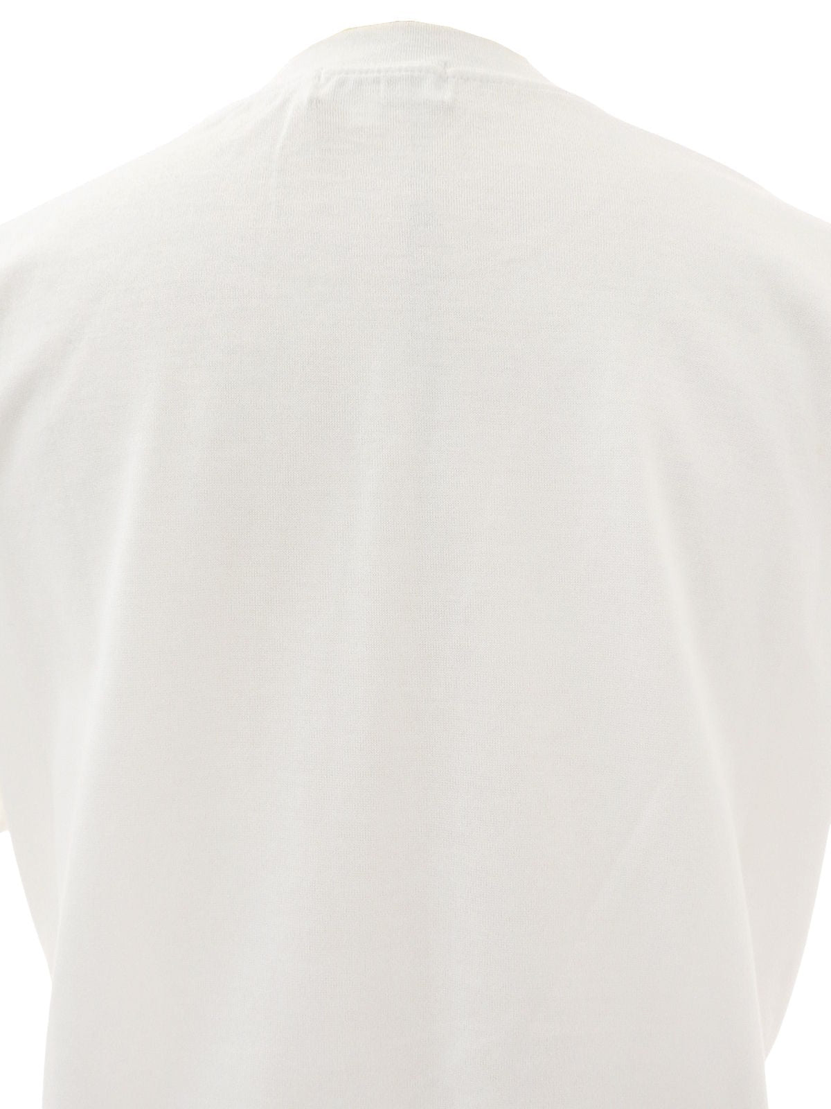 白色棉质印花短袖上衣