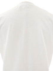 白色棉质印花短袖上衣