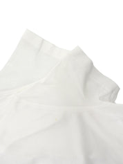 Cotton Logo Print Short Sleeve Top #L White