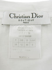 约翰·加利亚诺时代风格的动物图案短袖T恤，白色/多色