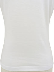 约翰·加利亚诺时代风格的动物图案短袖T恤，白色/多色