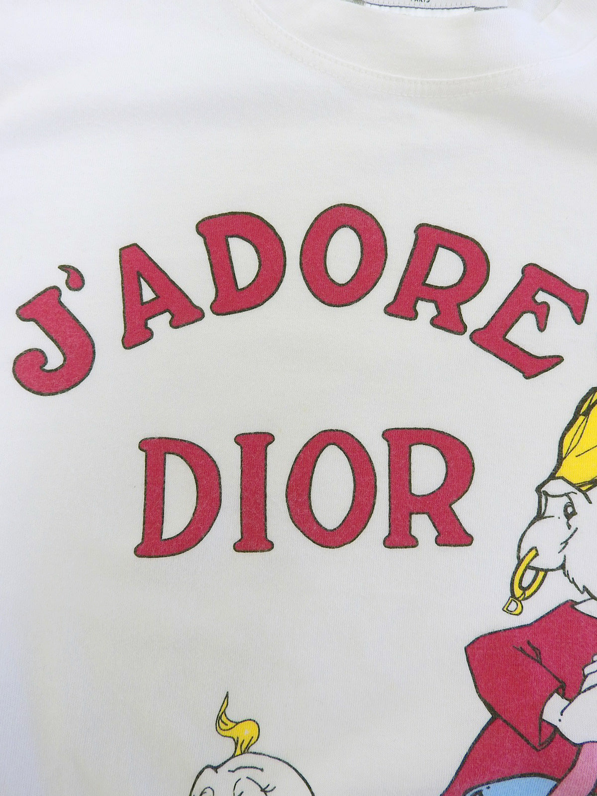 ジョン・ガリアーノ期 キャラクターアニマルプリント半袖Tシャツ ホワイト/マルチ