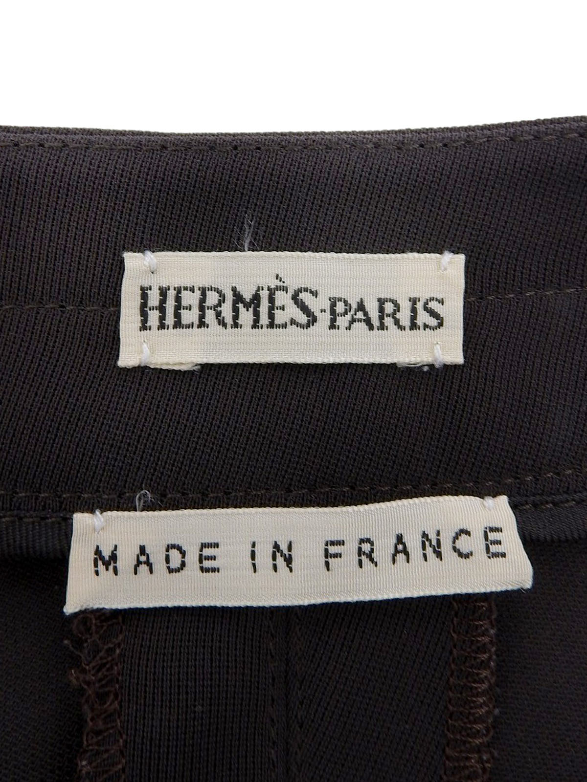 サイドジップスラックスパンツ ダークブラウン