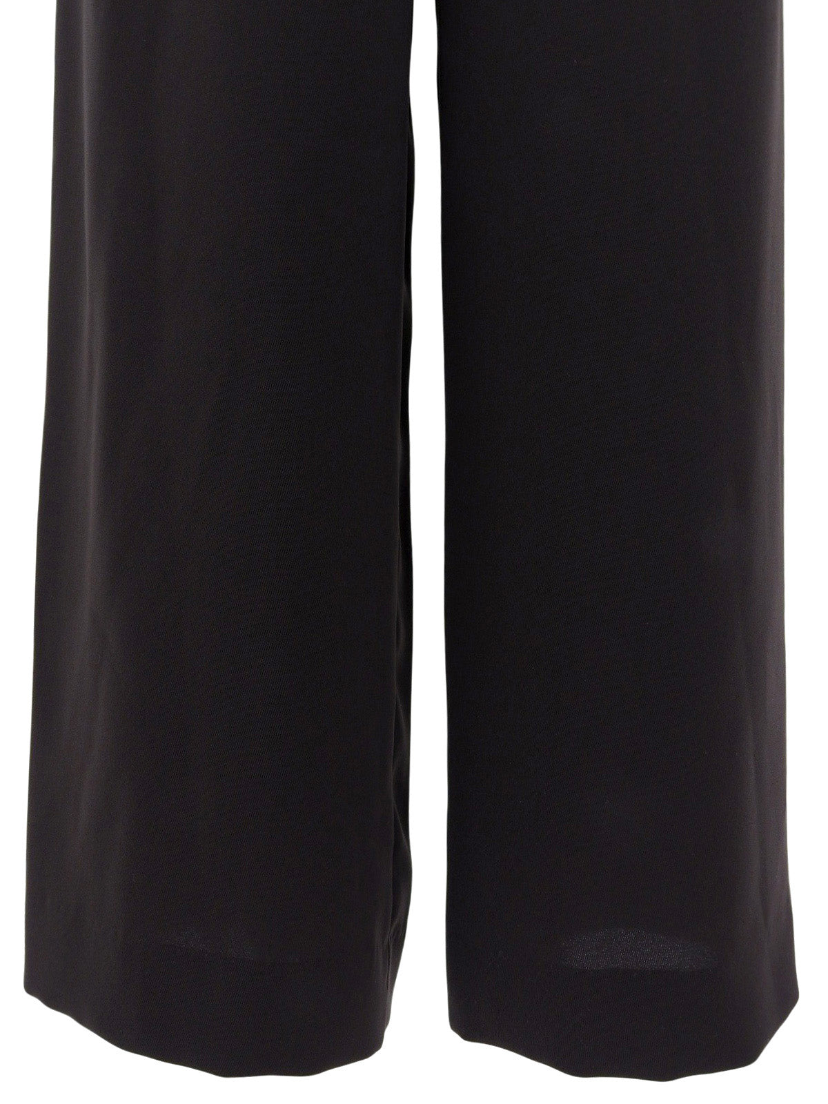 Side-Zip Slacks Pants Dark Brown