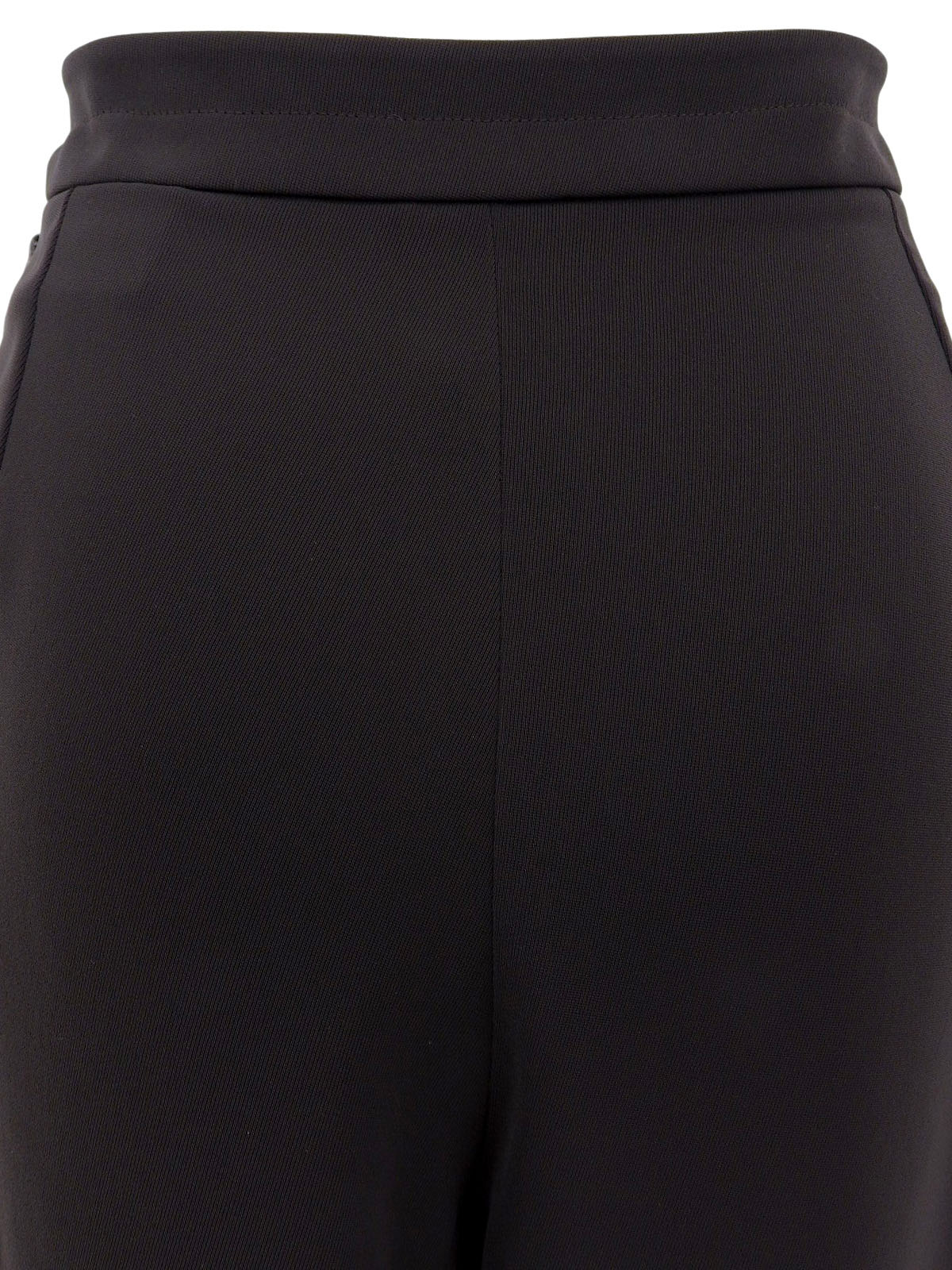 Side-Zip Slacks Pants Dark Brown