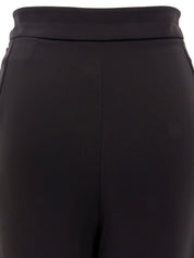 Side-Zip Slacks Pants Dark Brown