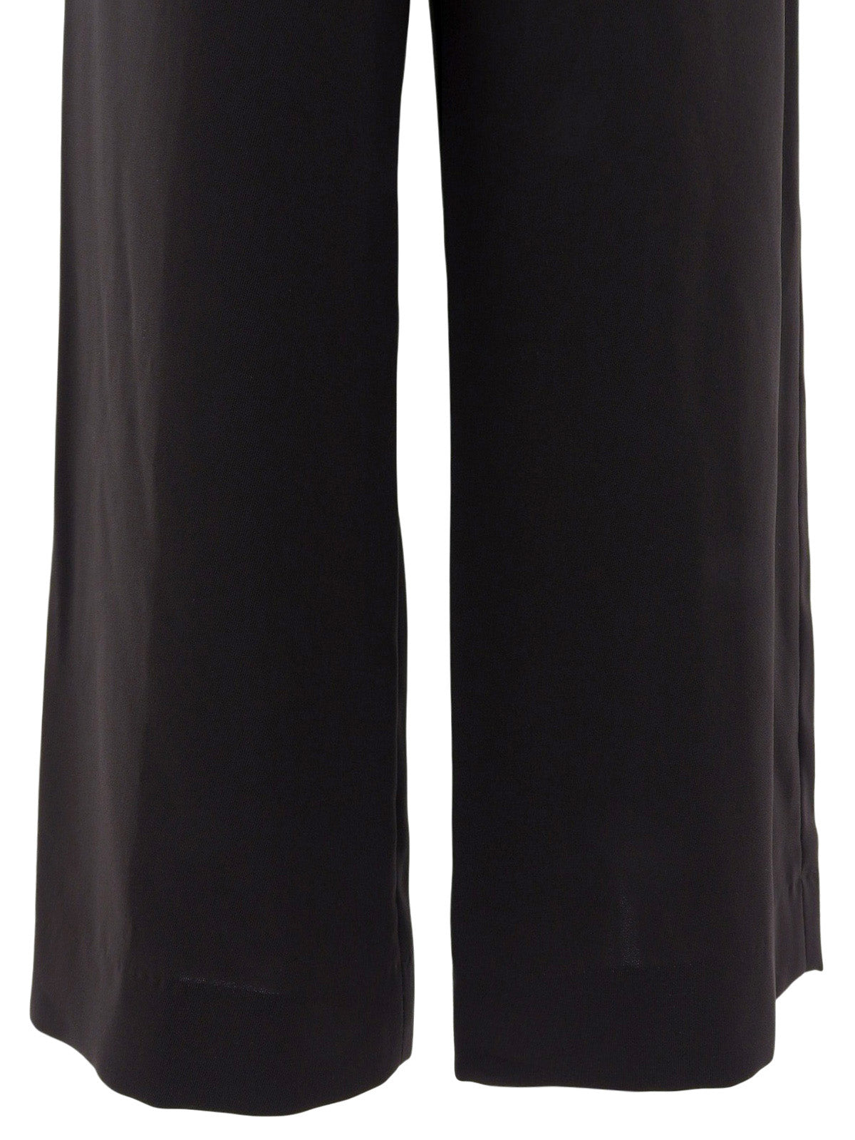 Side-Zip Slacks Pants Dark Brown
