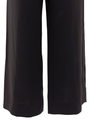 Side-Zip Slacks Pants Dark Brown