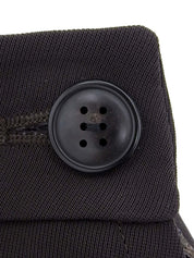 Side-Zip Slacks Pants Dark Brown