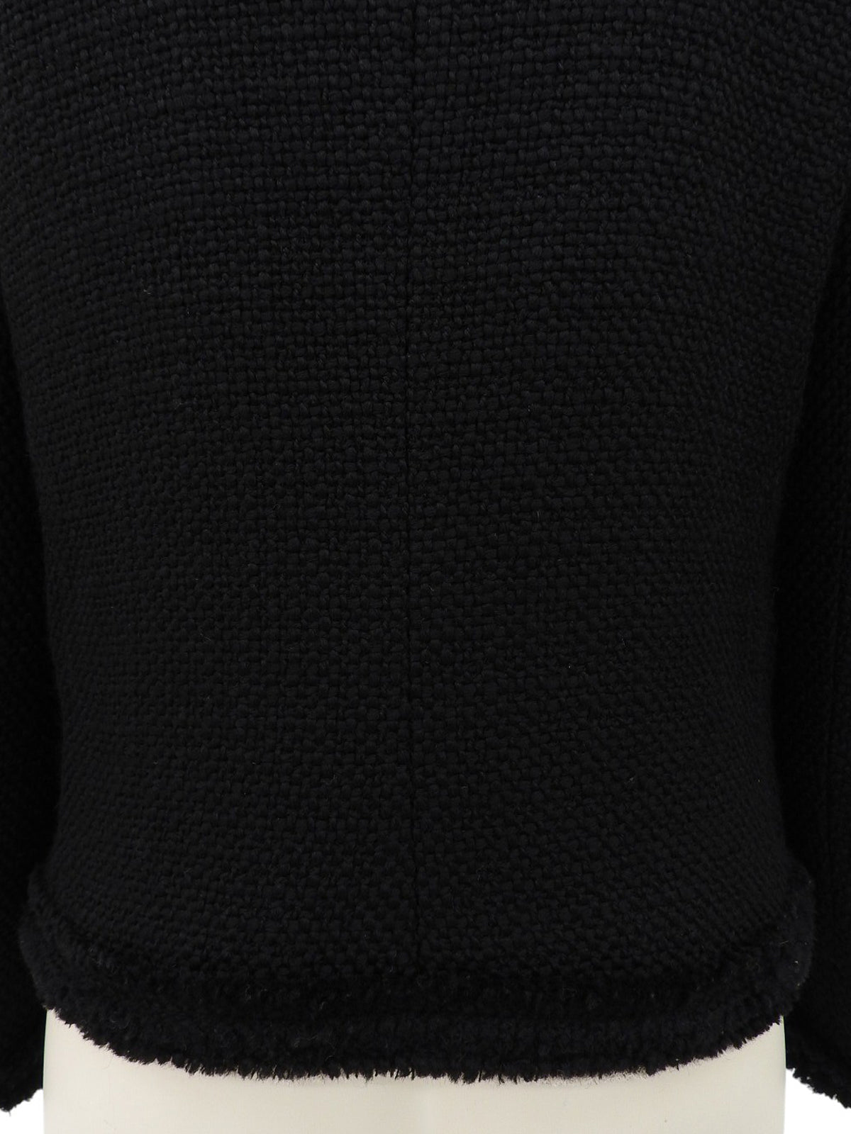 ウールツイードトリムデザインジャケット　ブラック