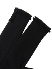 ウールツイードトリムデザインジャケット　ブラック