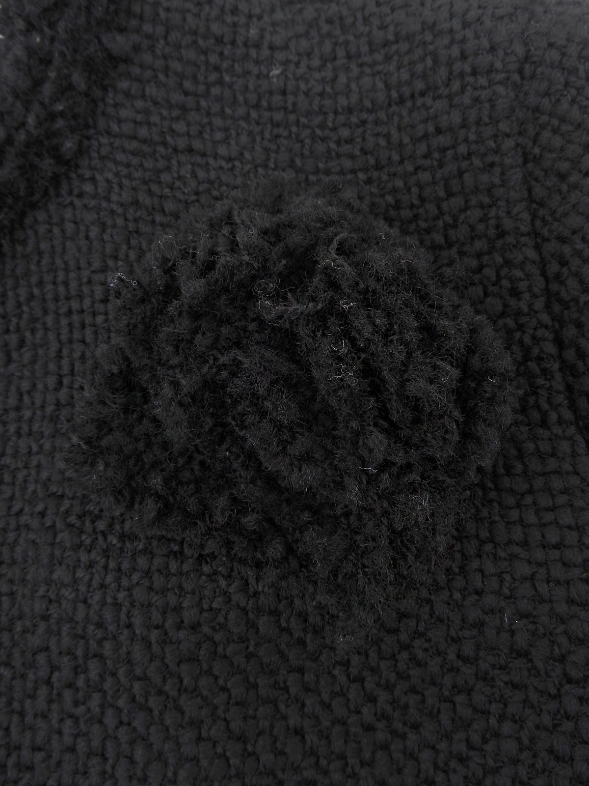 ウールツイードトリムデザインジャケット　ブラック