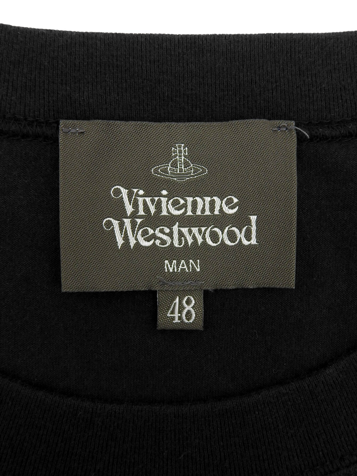 Logo Embroidered Half Sleeve Top in Black