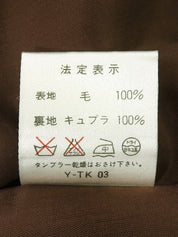 ウールセットアップ　ブラウン