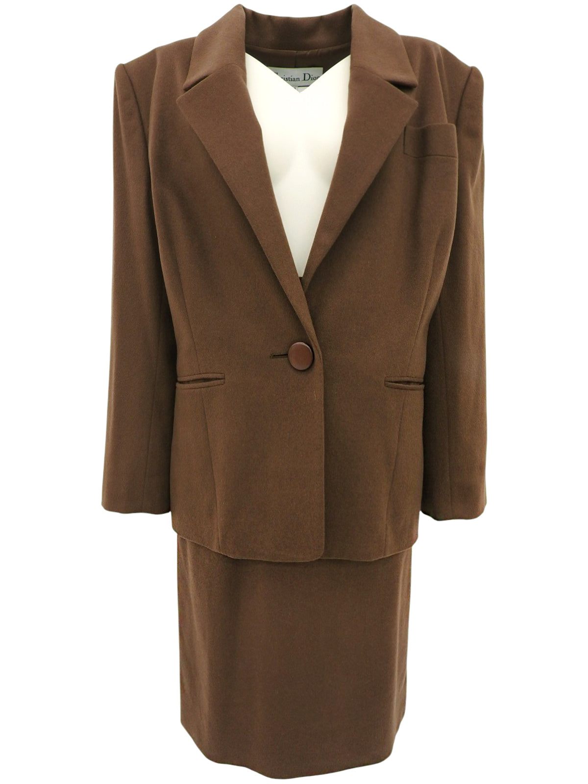 ウールセットアップ　ブラウン