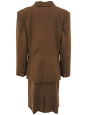 ウールセットアップ　ブラウン