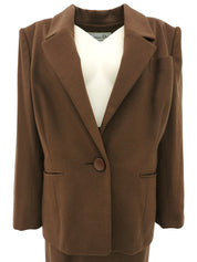 ウールセットアップ　ブラウン