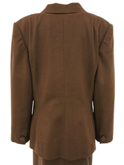 ウールセットアップ　ブラウン