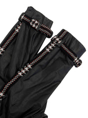 2007 Real Leather Tweed Combination CC Mark Buckle Jacket Black/Multi