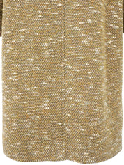 1996年製 ツイードCCマークボタンロングコート ベージュ/グレー