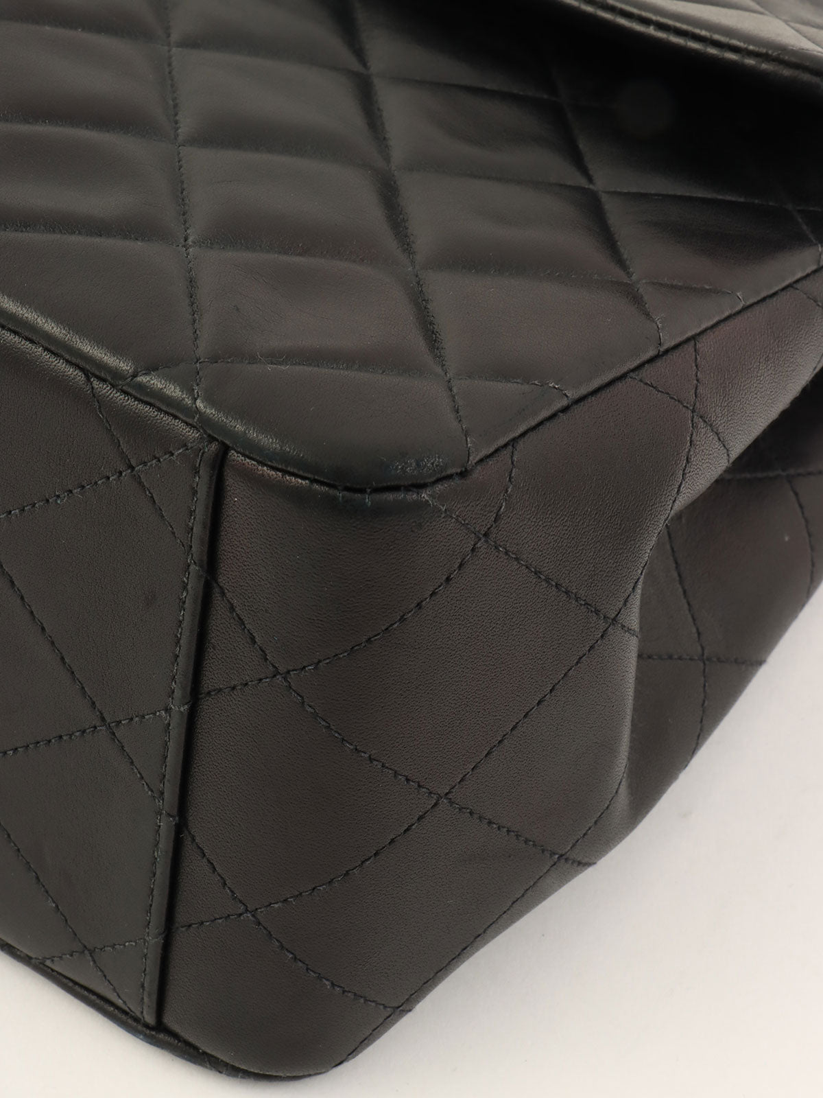 CCターンロックマトラッセチェーンショルダーバッグ ブラック