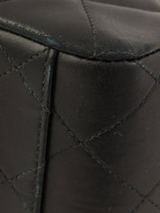 CCターンロックマトラッセチェーンショルダーバッグ ブラック