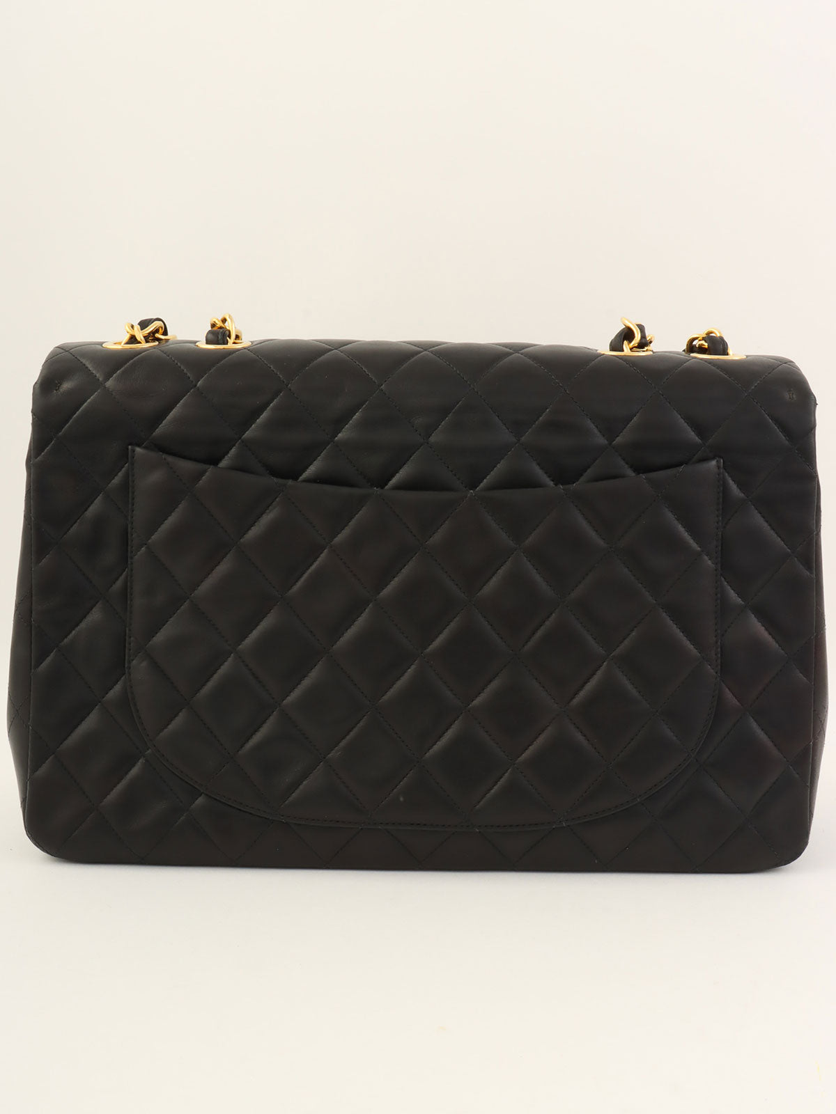 CCターンロックマトラッセチェーンショルダーバッグ ブラック