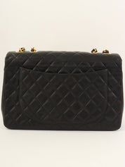 CCターンロックマトラッセチェーンショルダーバッグ ブラック