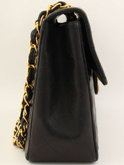 CCターンロックマトラッセチェーンショルダーバッグ ブラック