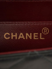 CCターンロックマトラッセチェーンショルダーバッグ ブラック