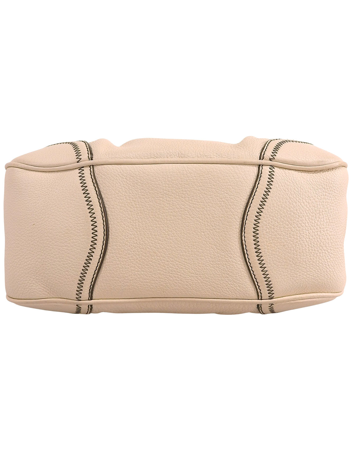 Logo Plate Shoulder Bag Ivory