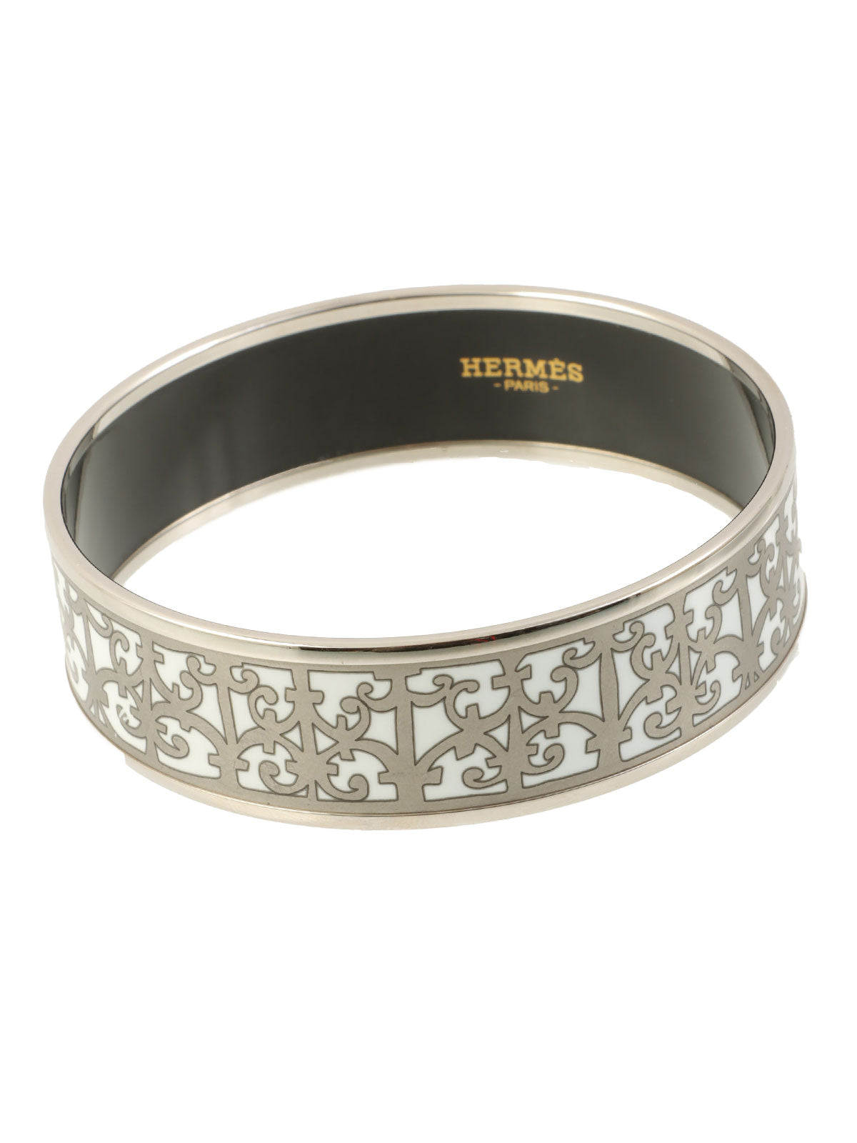 エマイユバングルGM シルバー/グレー