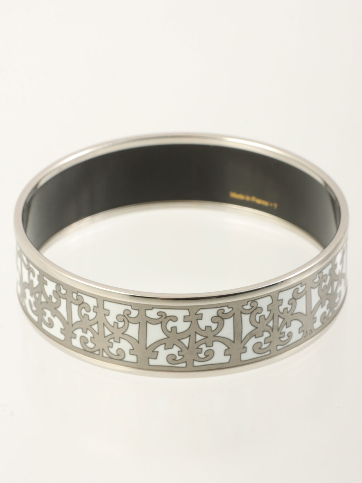 GM 釉面手镯，银/灰色