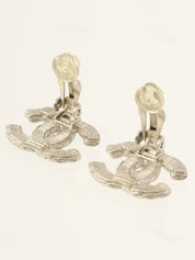 2013 CC 标志牌耳环 银/棕色