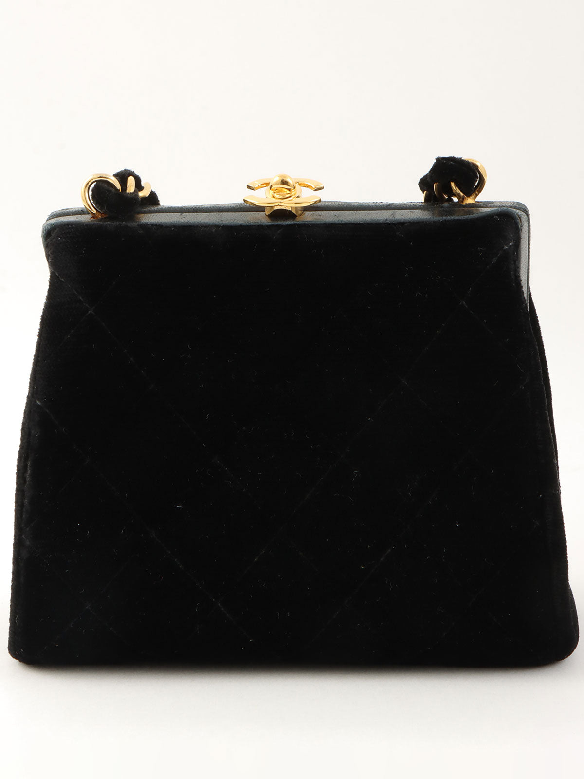 1997年頃製 がま口チェーンショルダーバッグ ブラック